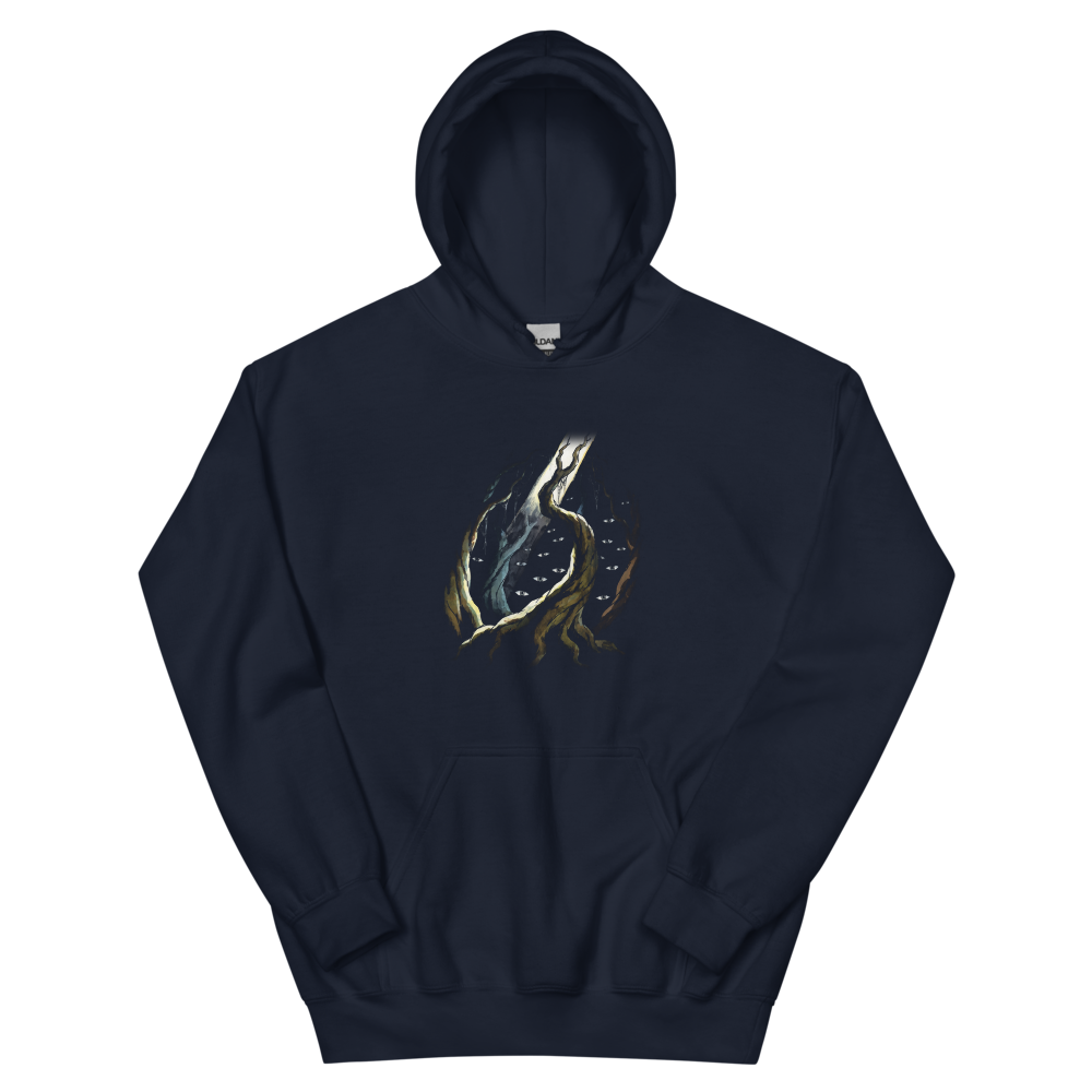 The Web Wood | Retro Fantasy - Hoodie Navy