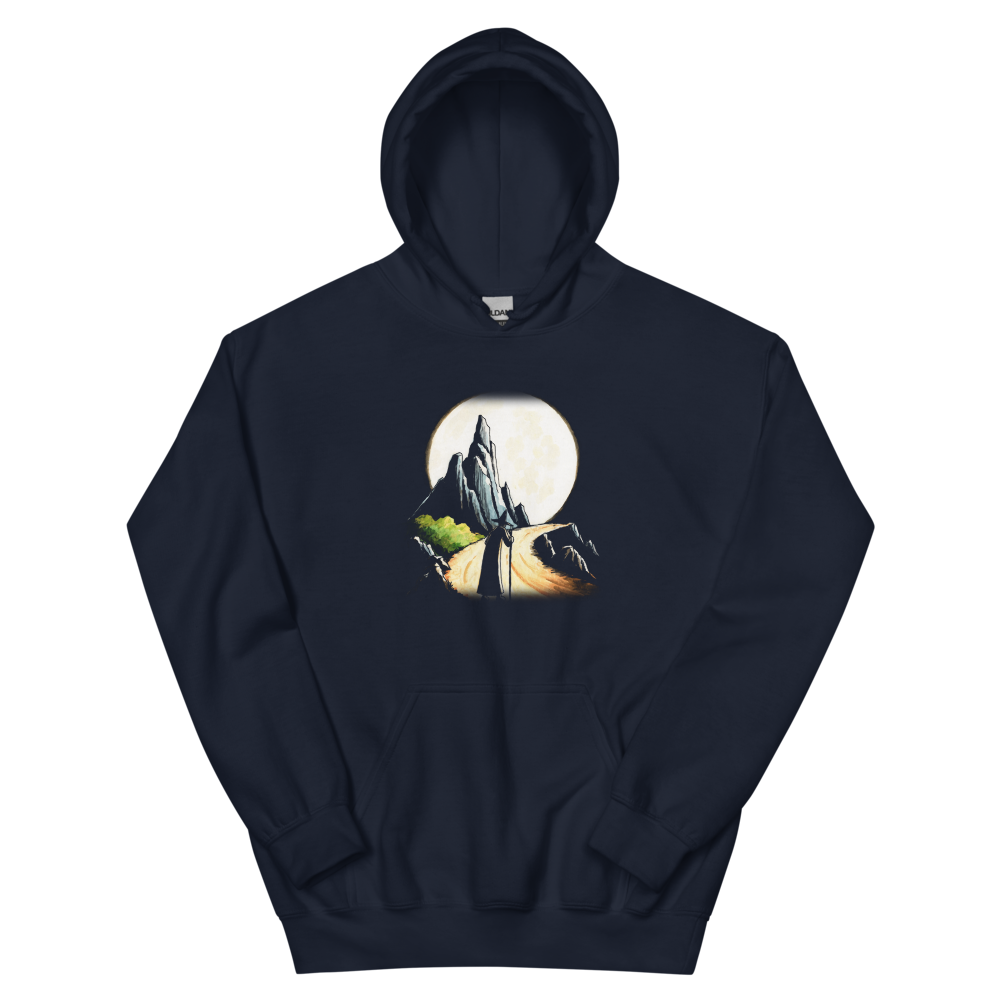 The Wandering Wizard | Retro Fantasy - Hoodie Navy