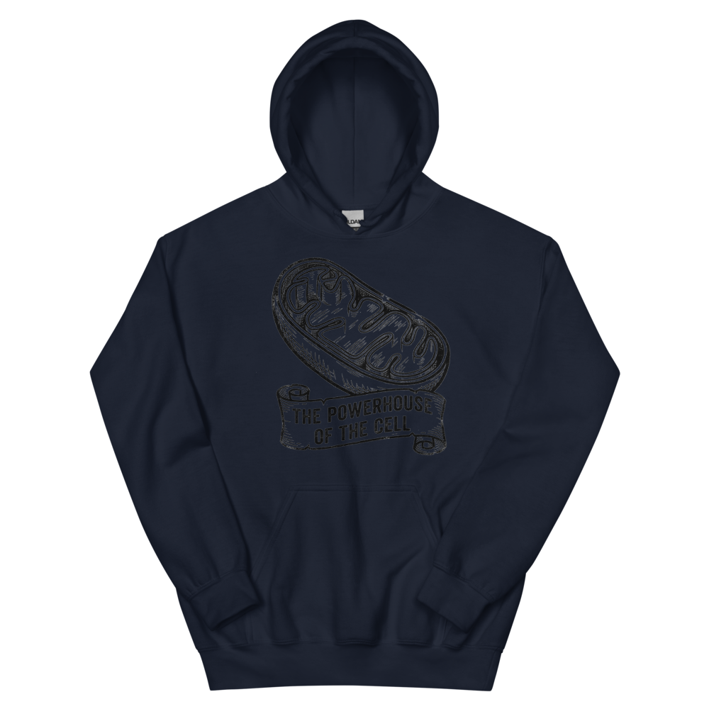 Mitochondria: The Powerhouse of the Cell | Vintage Science - Hoodie Navy