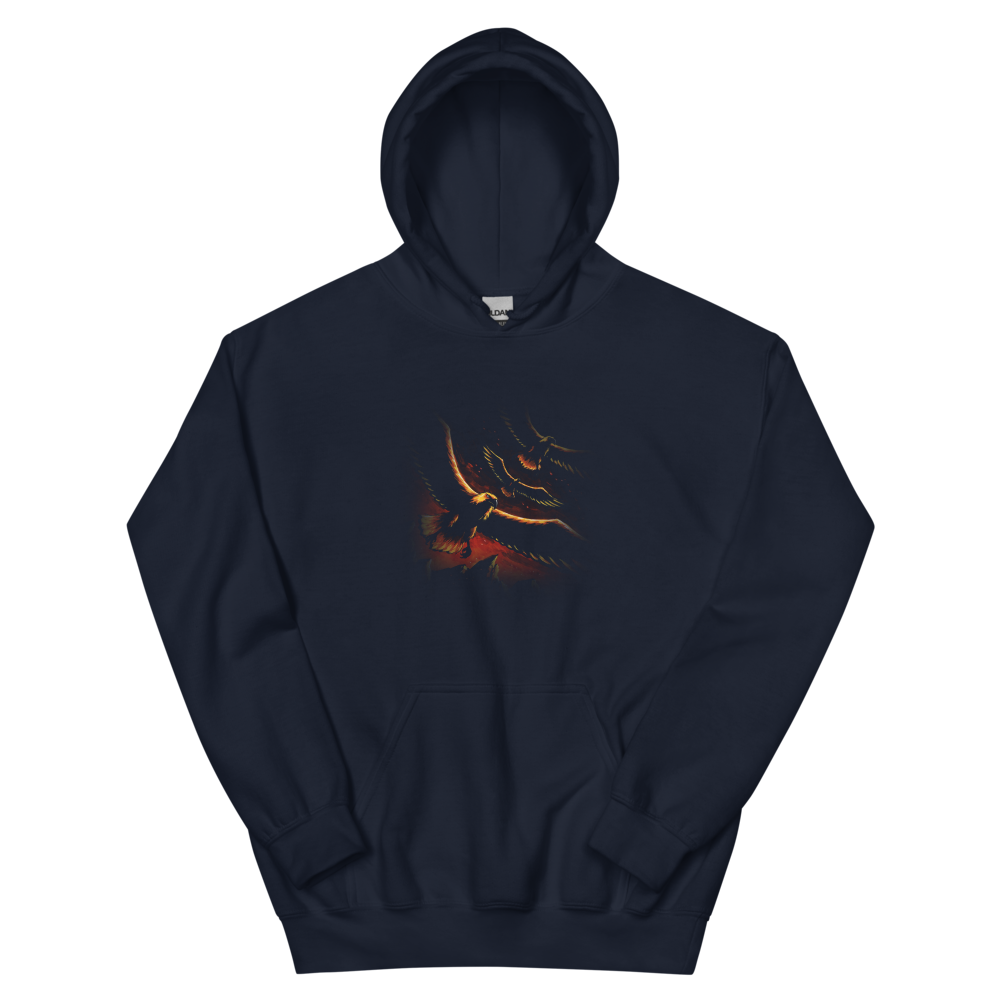 The Eagles Are Coming | Retro Fantasy Tee - Hoodie Navy