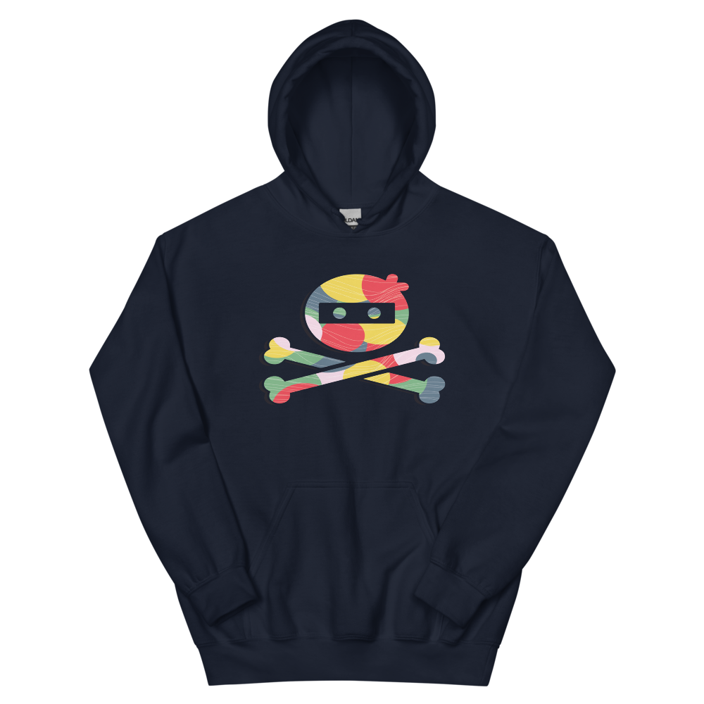 Subtle Nerd Color Pop Tee - Hoodie Navy