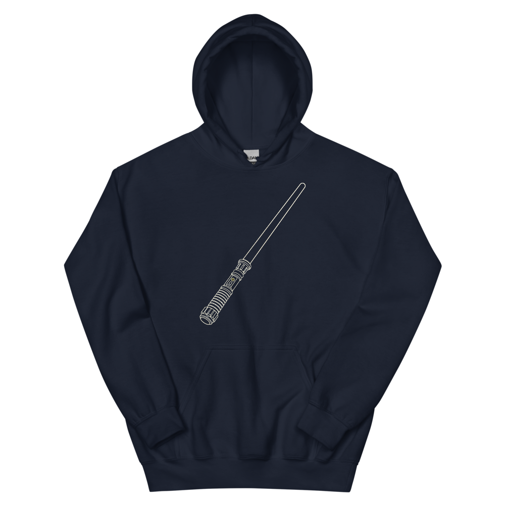 The Laser Sword | Retro Space Opera - Hoodie Navy (scale corrected)