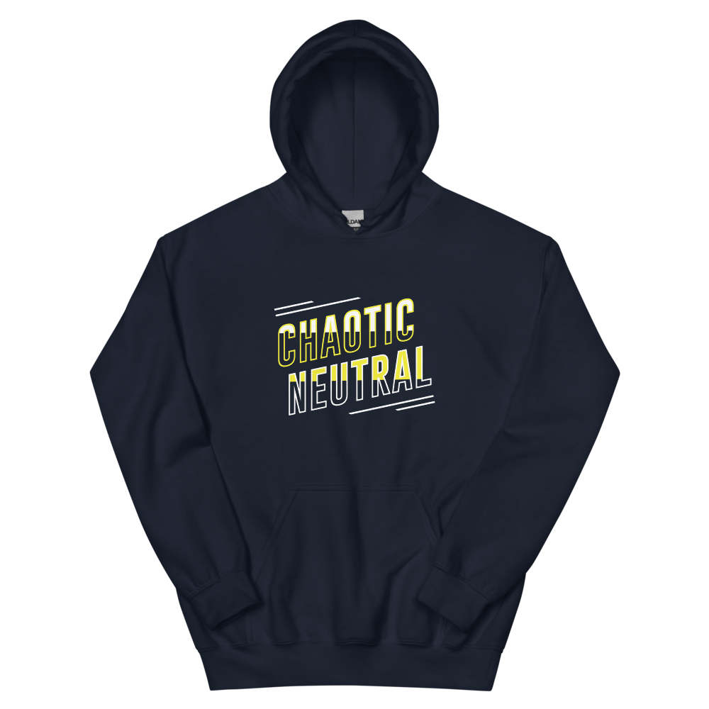 Chaotic Neutral - Hoodie Navy (artwork corrected)