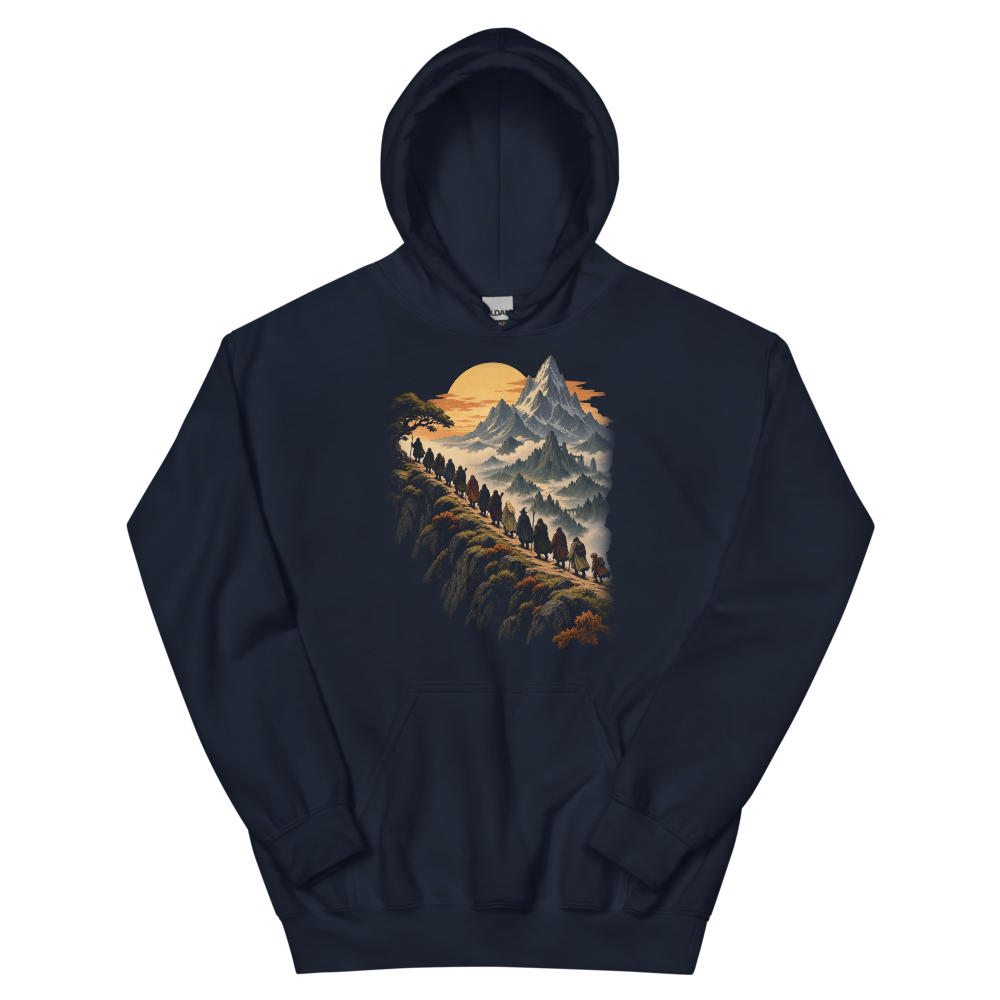 Thirteen and One | Retro Fantasy - Hoodie Navy (scale corrected)