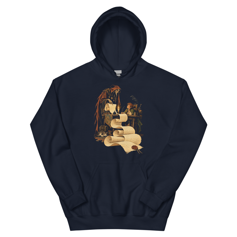 Terms of the Contract | Retro Fantasy - Hoodie Navy (scale corrected)