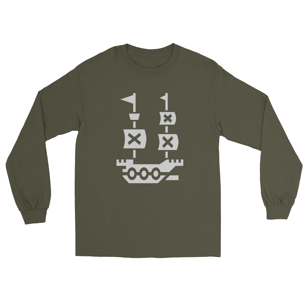 Full Speed Ahead Pirate Ship - Military Green