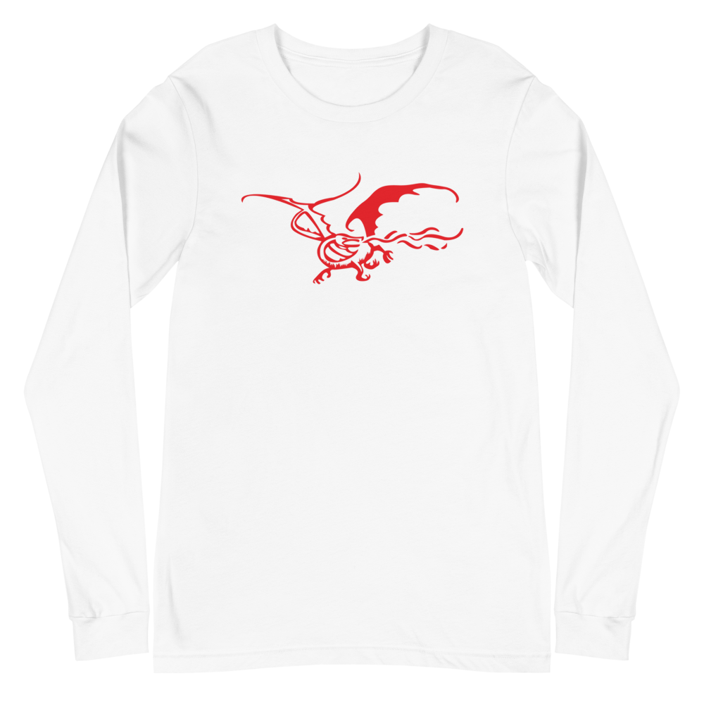 The Red Dragon - Long Sleeve White