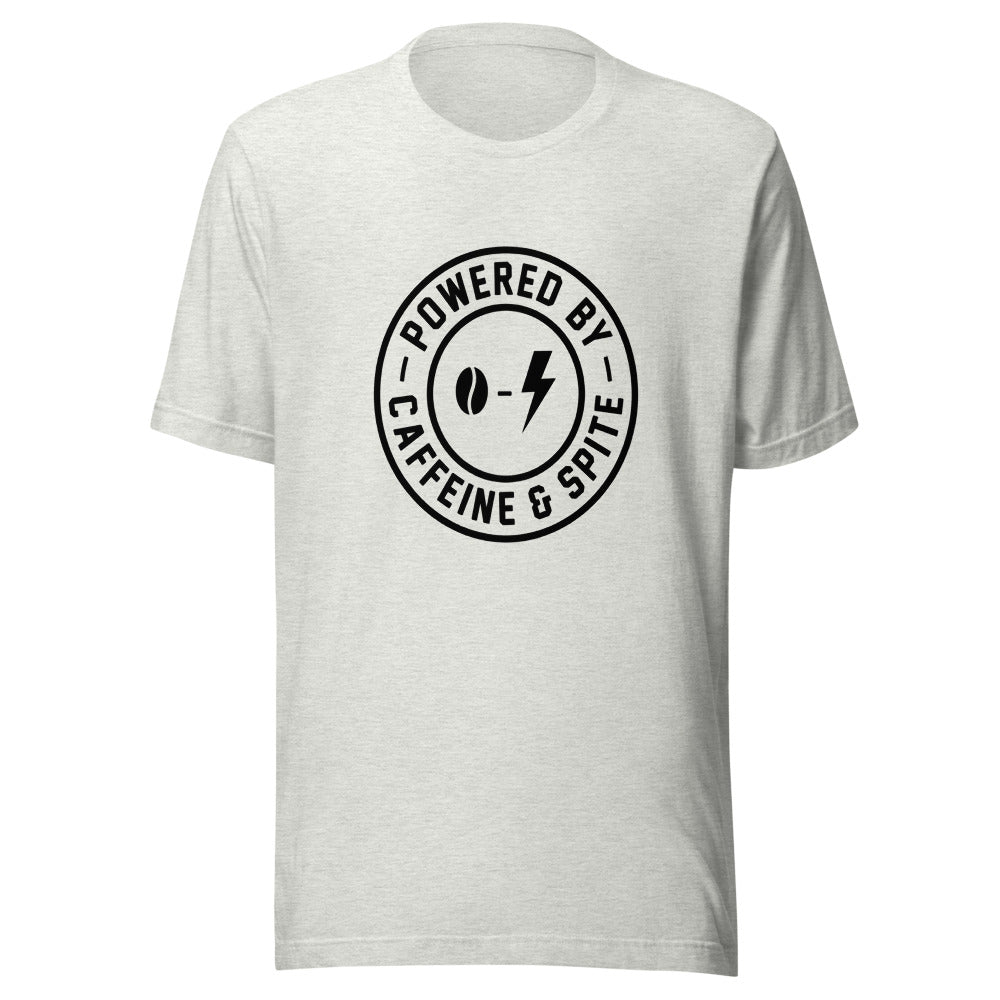 Powered by Caffeine & Spite | Badge Tee