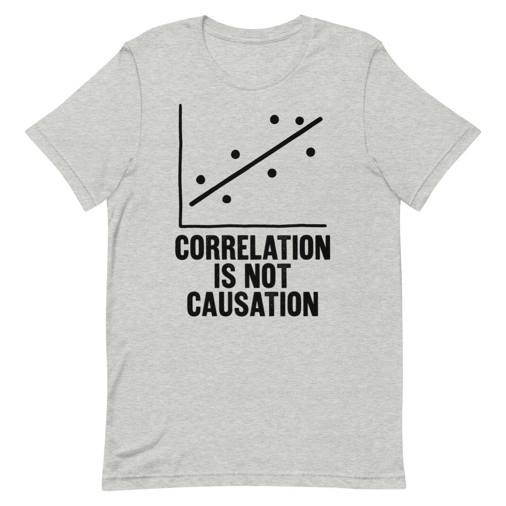 Correlation Is Not Causation | Statistics Tee print detail 1