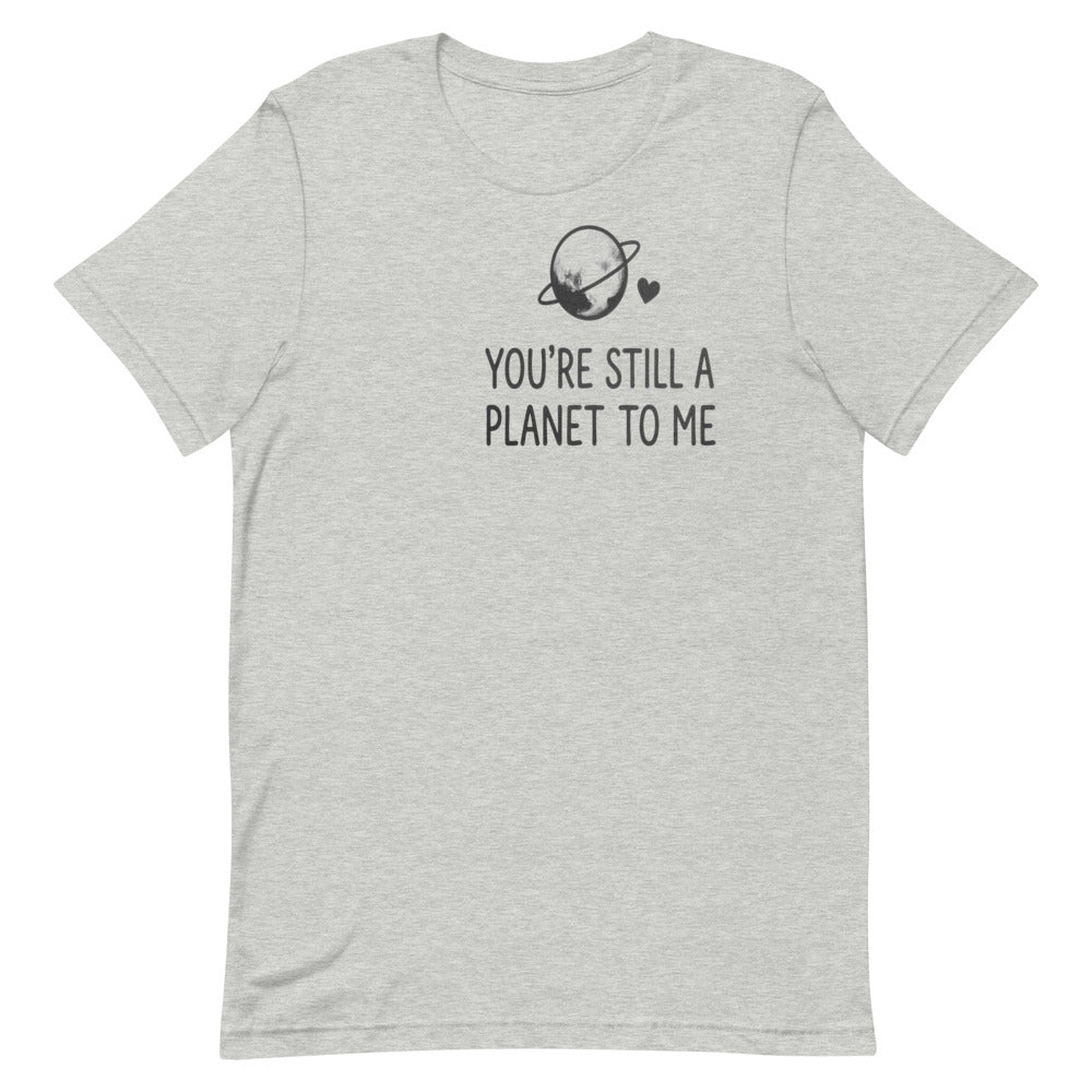 You're Still a Planet to Me | Retro Astronomy Tee print detail 1