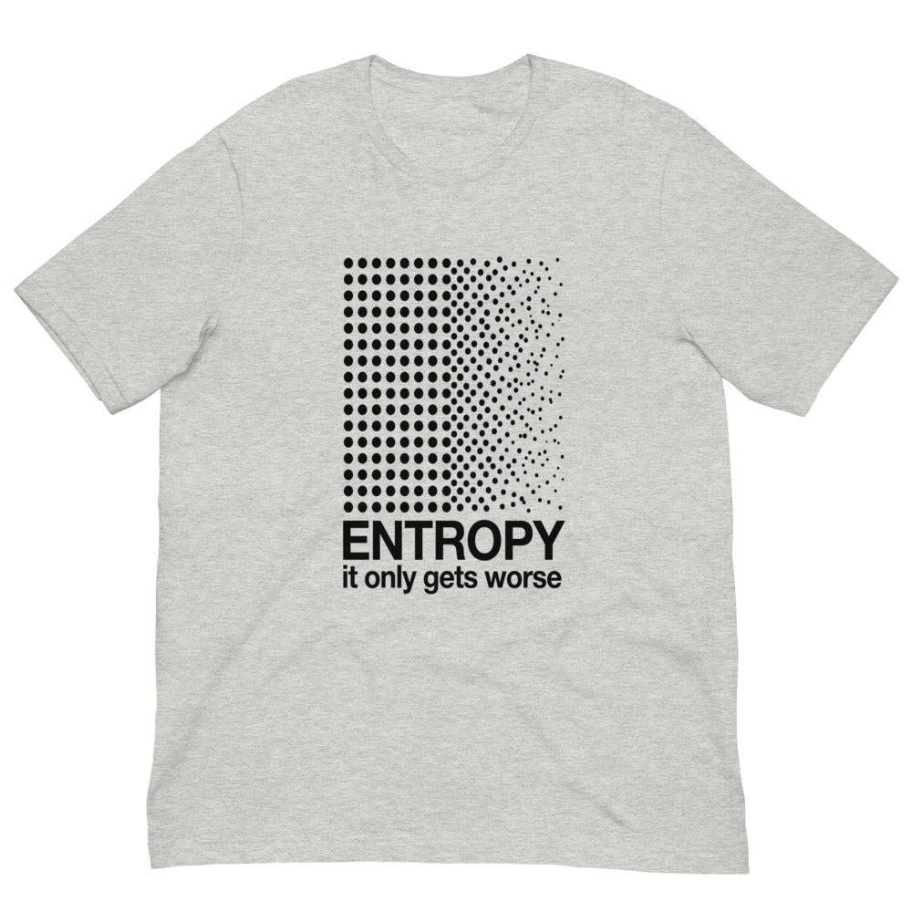 Entropy — It Only Gets Worse | Physics Tee print detail 3
