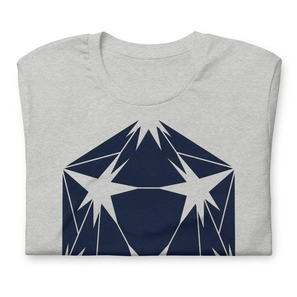 Look Up — d20 Constellation | Stargazer TTRPG Tee print detail 2