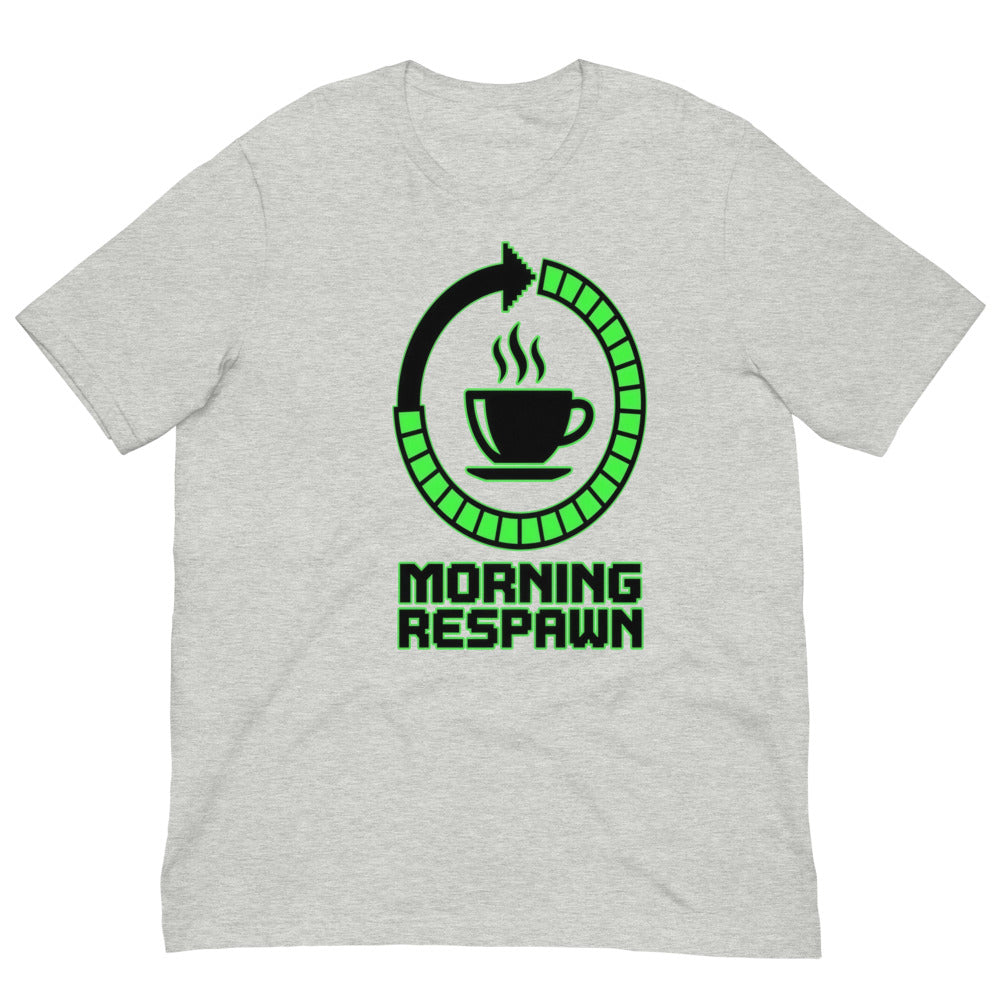Morning Respawn — Coffee Loading | Gamer Coffee Tee print detail 3