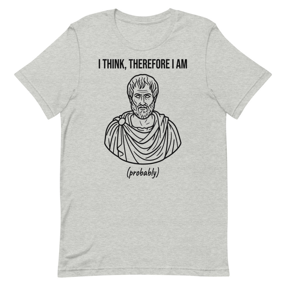 I Think, Therefore I Am (Probably) | Philosophy Tee print detail 1