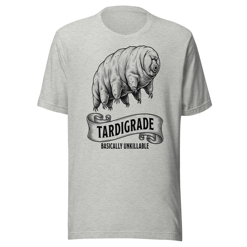 Tardigrade — Basically Unkillable | Vintage Science Tee Athletic Heather flat lay
