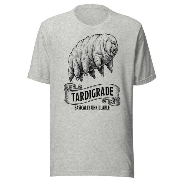 Tardigrade — Basically Unkillable | Vintage Science Tee Athletic Heather flat lay