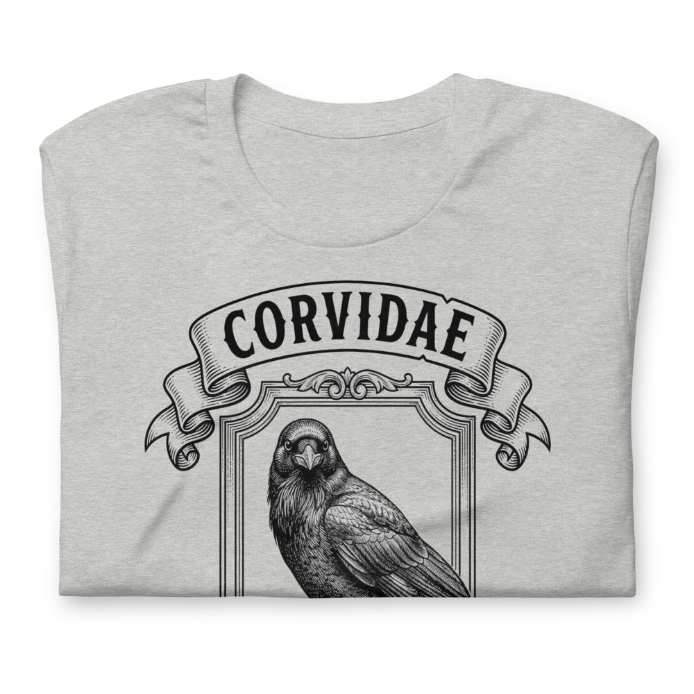 Corvidae — Remembers Your Face | Vintage Science Tee print detail 2