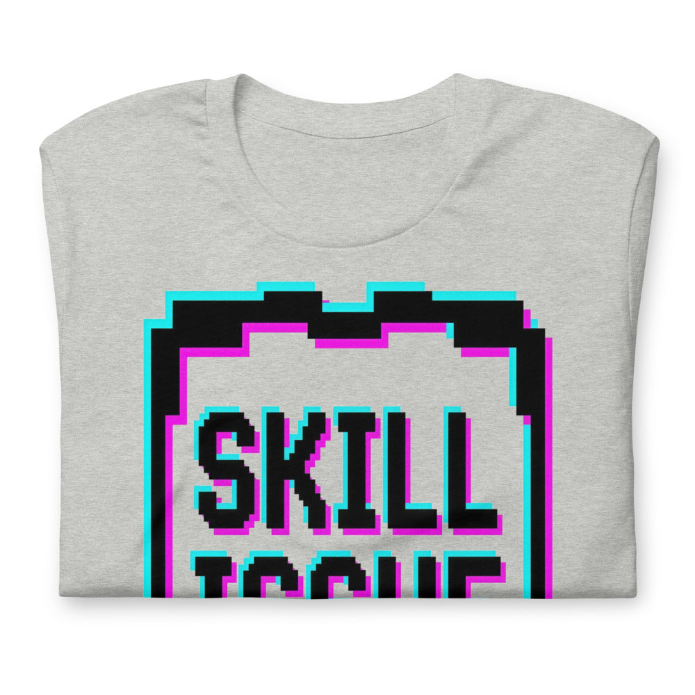 Skill Issue — Insert Coin to Continue | Retro Arcade Tee print detail 2