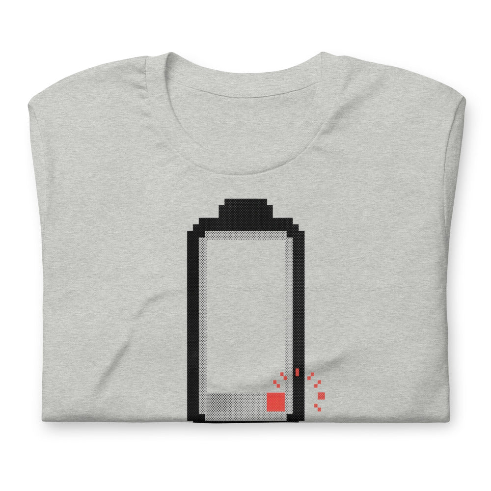 Social Battery — 4% | Introvert Tee print detail 2