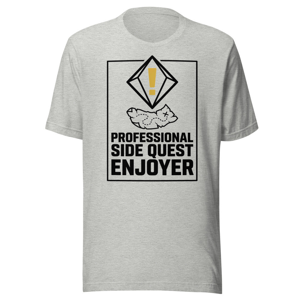Professional Side Quest Enjoyer | Gamer Tee Athletic Heather flat lay