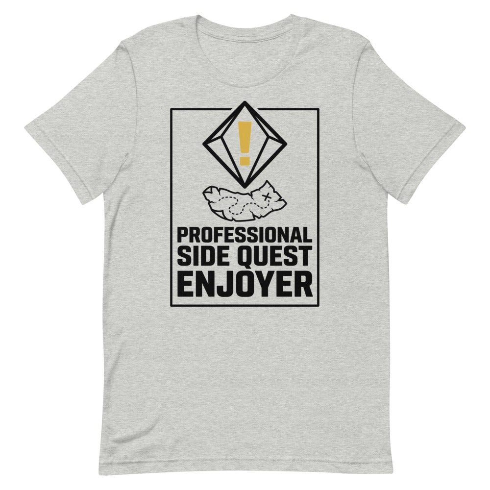 Professional Side Quest Enjoyer | Gamer Tee print detail 1
