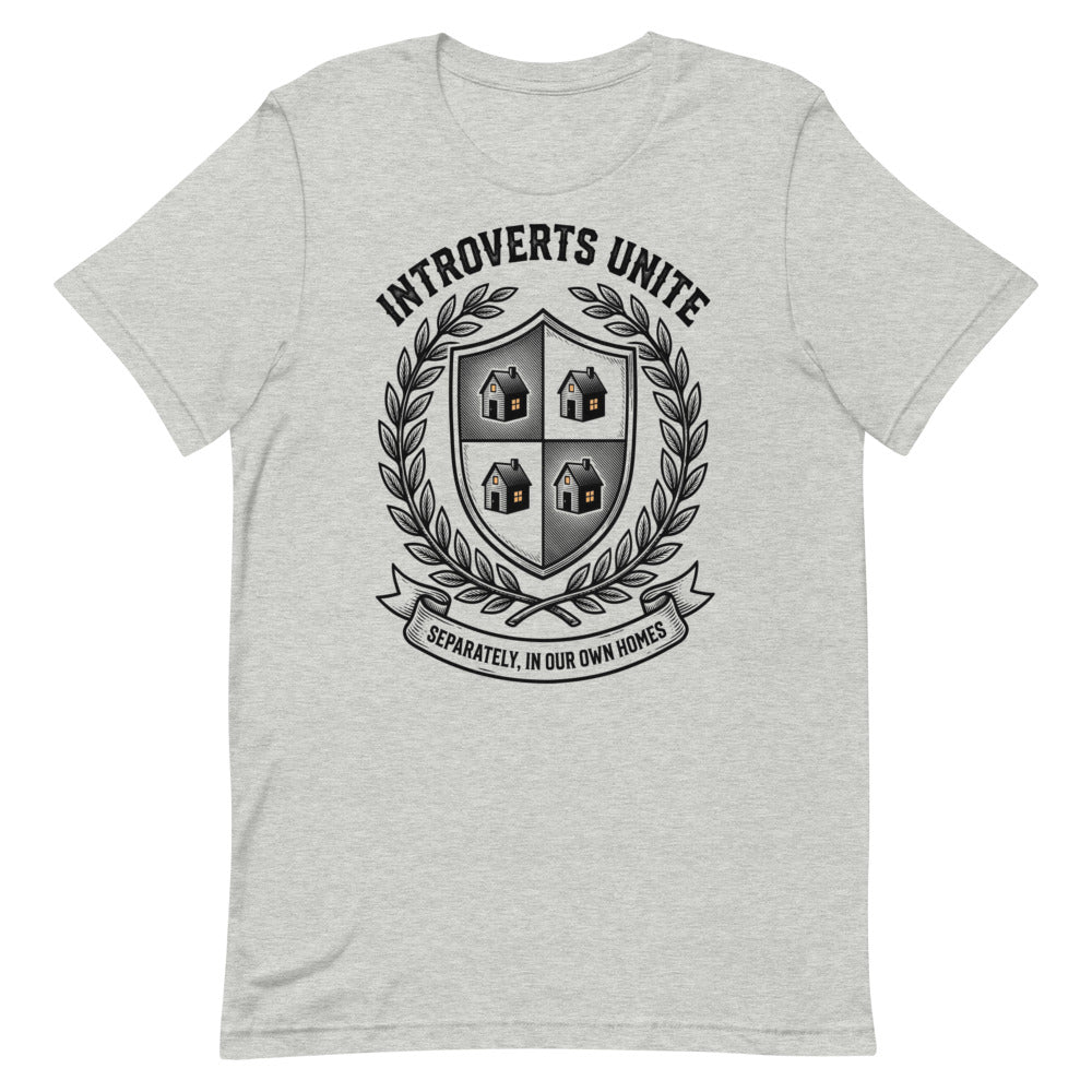 Introverts Unite — Separately, In Our Own Homes | Introvert Tee print detail 1