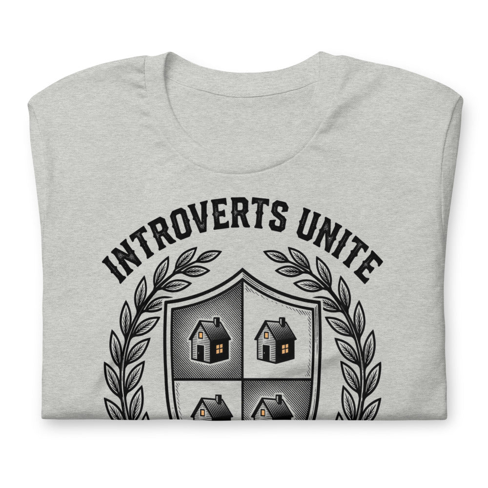 Introverts Unite — Separately, In Our Own Homes | Introvert Tee print detail 2