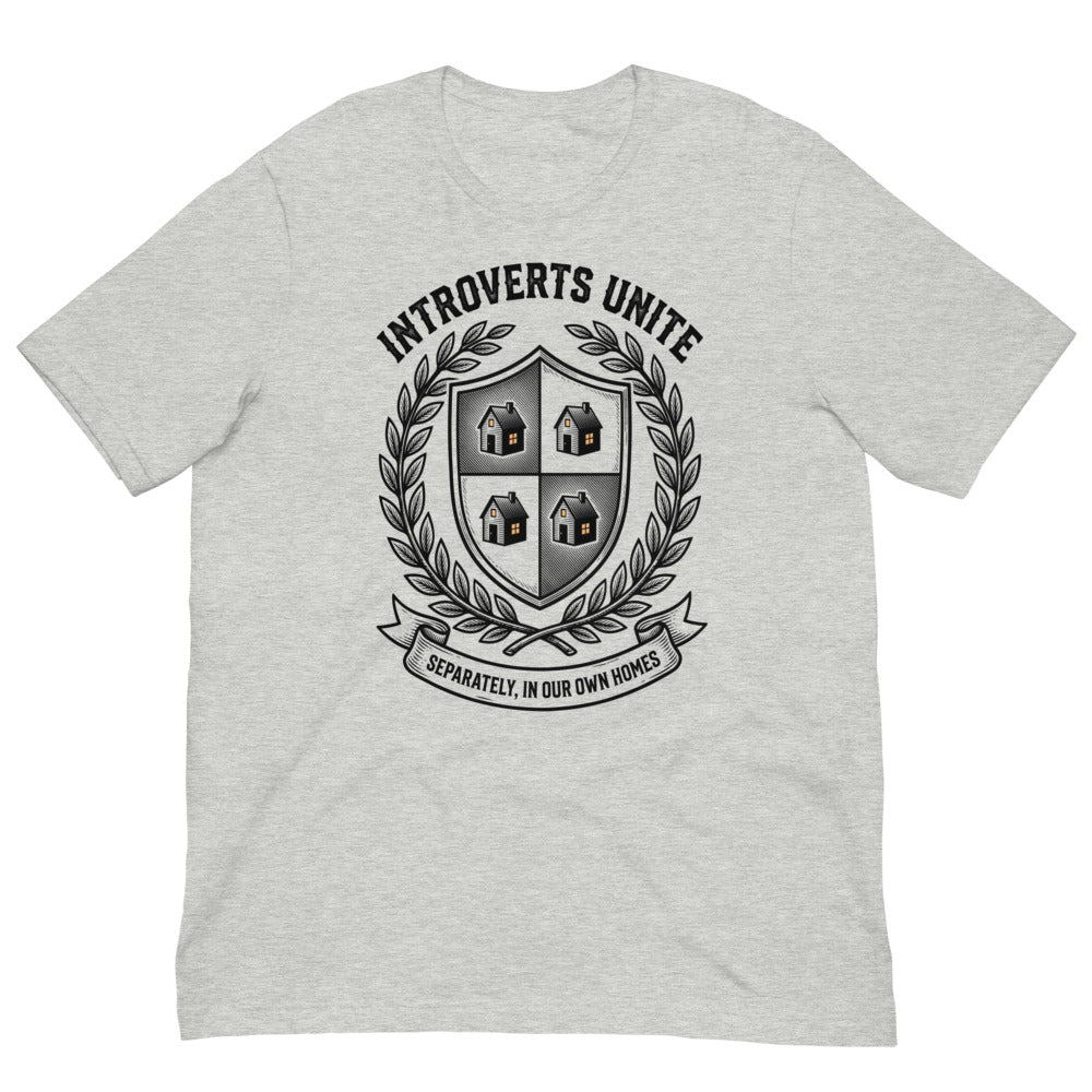 Introverts Unite — Separately, In Our Own Homes | Introvert Tee print detail 3