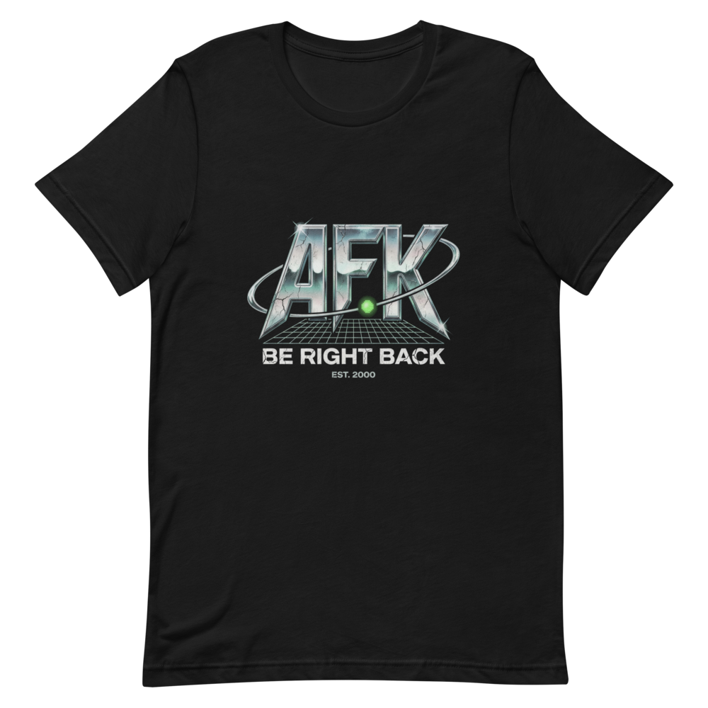 AFK (Be Right Back) | Y2K Chrome Tee