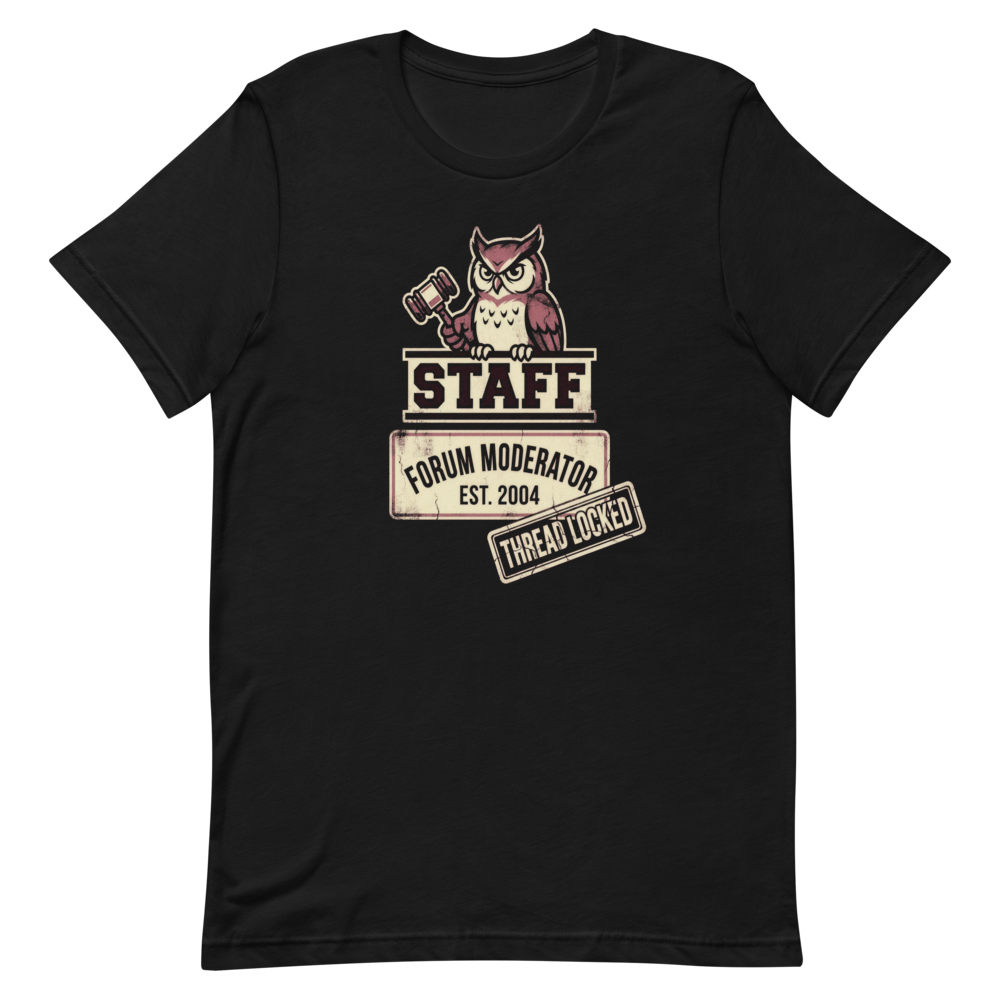 Forum Moderator Staff | Internet History Tee - Black