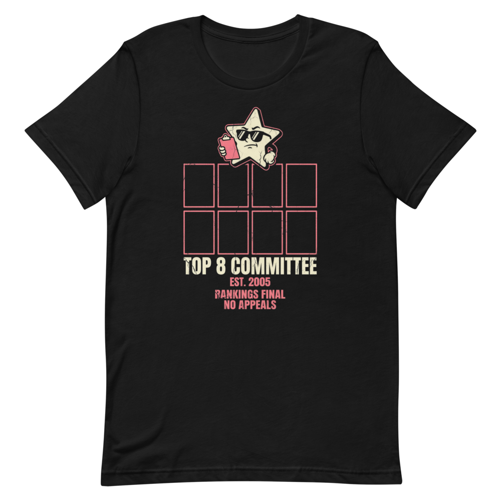 Top 8 Committee | Social Media Nostalgia Tee - Black
