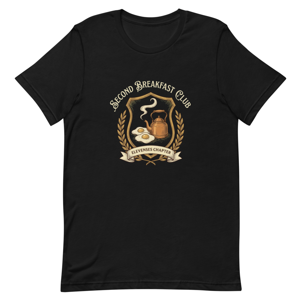 Second Breakfast Club (Elevenses Chapter) | Fantasy Fan Tee - Black