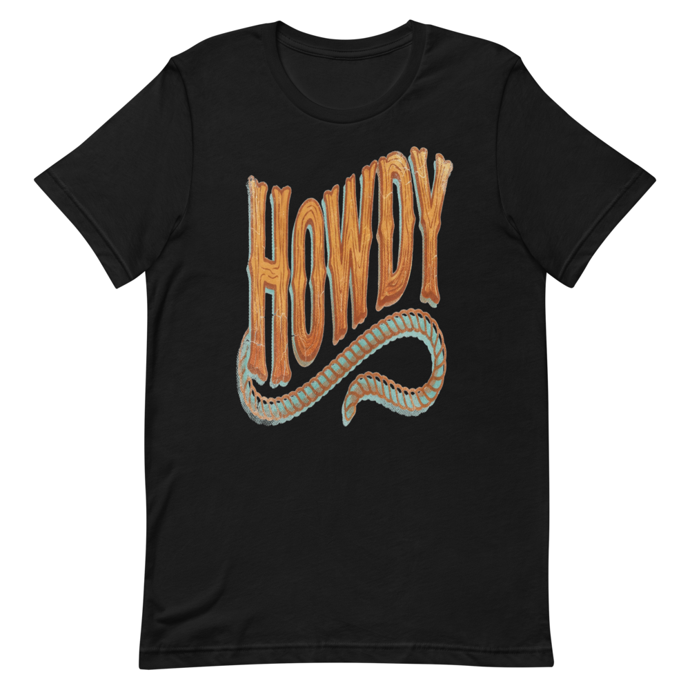 Howdy | Vintage Texas Tee - Black