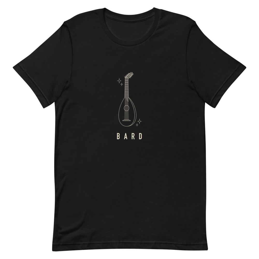 Bard | TTRPG Class Line - Staple (Bella+Canvas 3001) Black