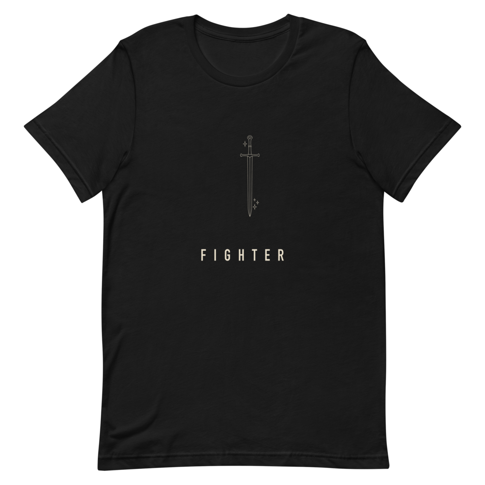 Fighter | TTRPG Class Line - Staple (Bella+Canvas 3001) Black