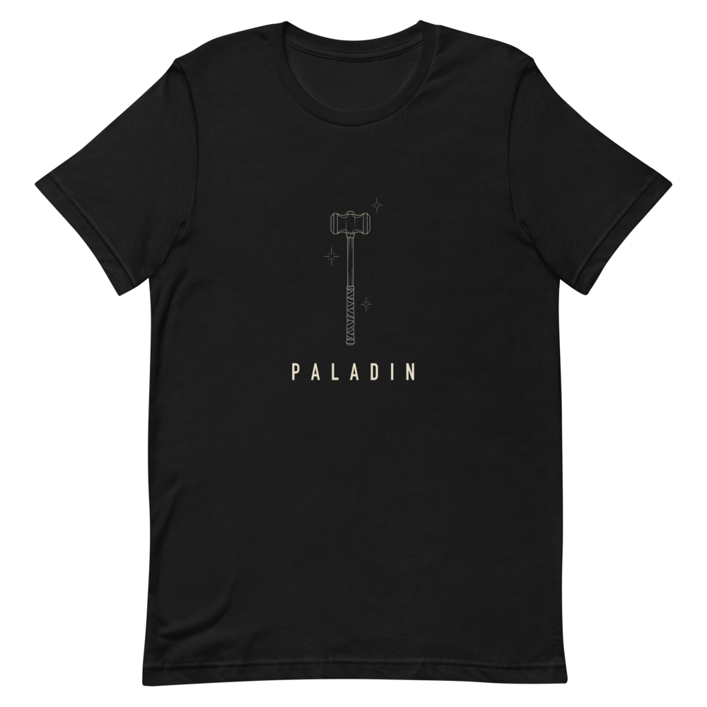 Paladin | TTRPG Class Line - Staple (Bella+Canvas 3001) Black