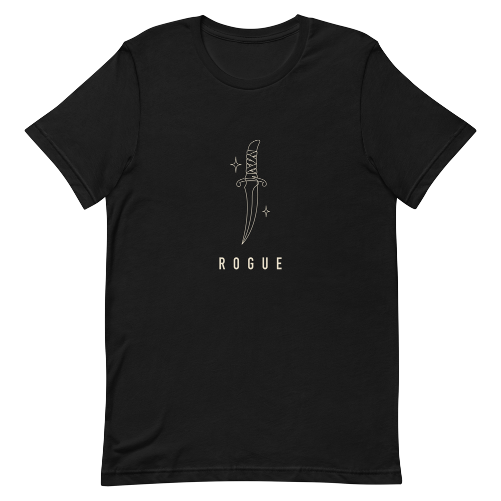 Rogue | TTRPG Class Line - Staple (Bella+Canvas 3001) Black
