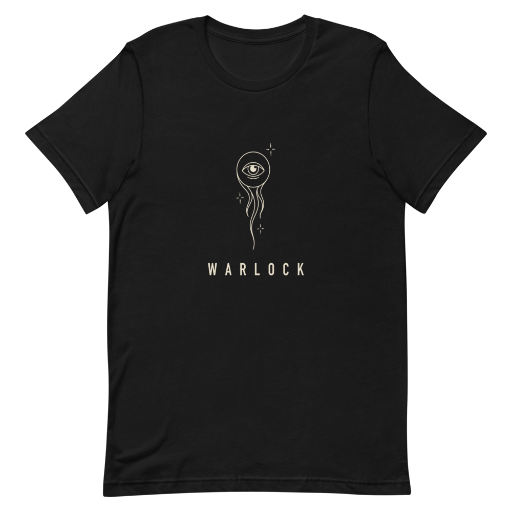 Warlock | TTRPG Class Line - Staple (Bella+Canvas 3001) Black