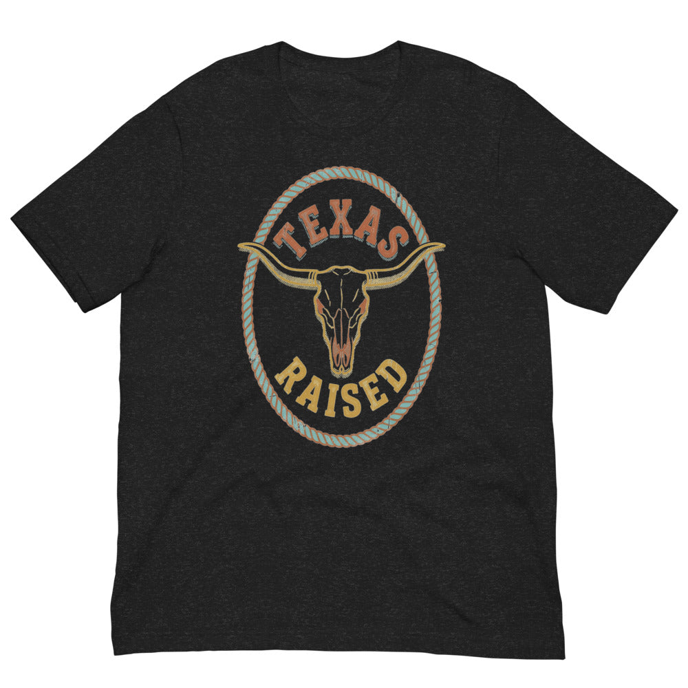 Texas Raised | Longhorn Badge Tee print detail 3