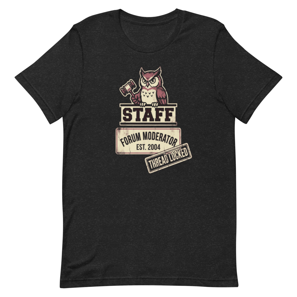 Forum Moderator Staff | Internet History Tee - Black Heather