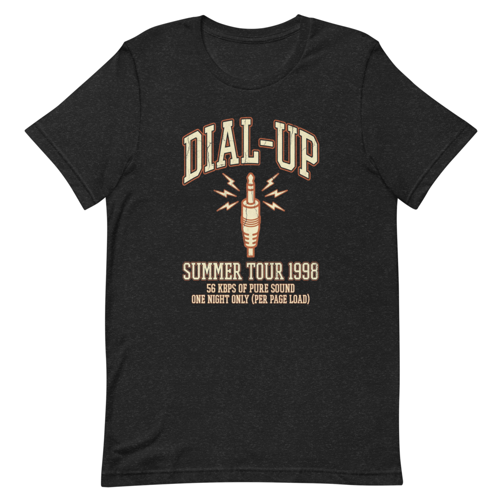 Dial-Up Summer Tour 1998 | Vintage Internet Tee - Black Heather