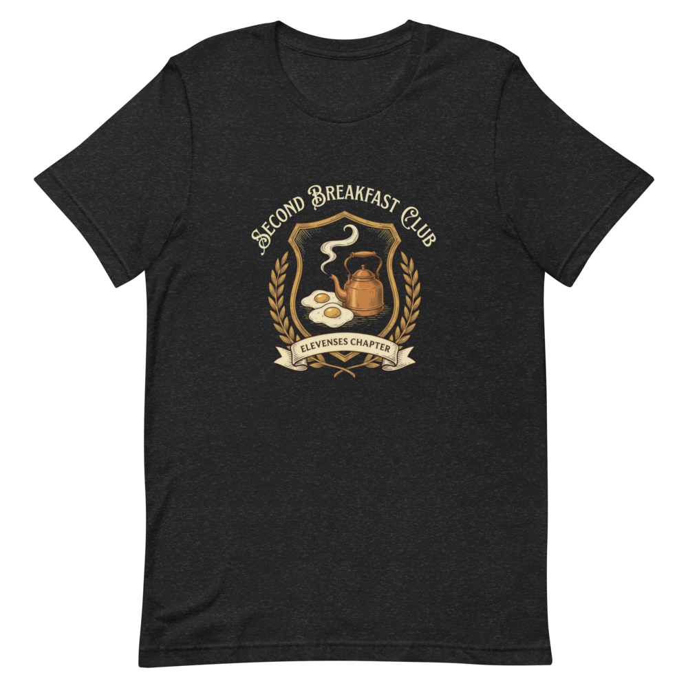 Second Breakfast Club (Elevenses Chapter) | Fantasy Fan Tee - Black Heather