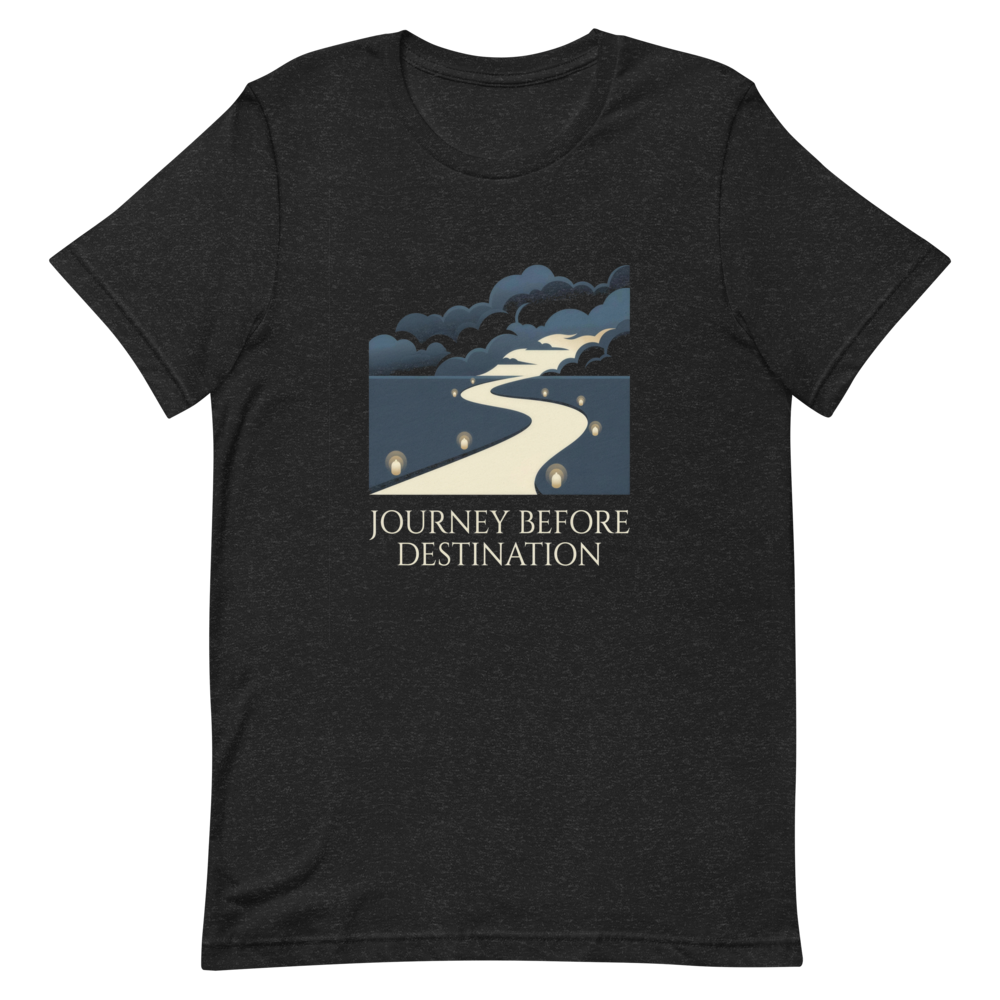 Journey Before Destination | Epic Fantasy Reader Tee - Black Heather