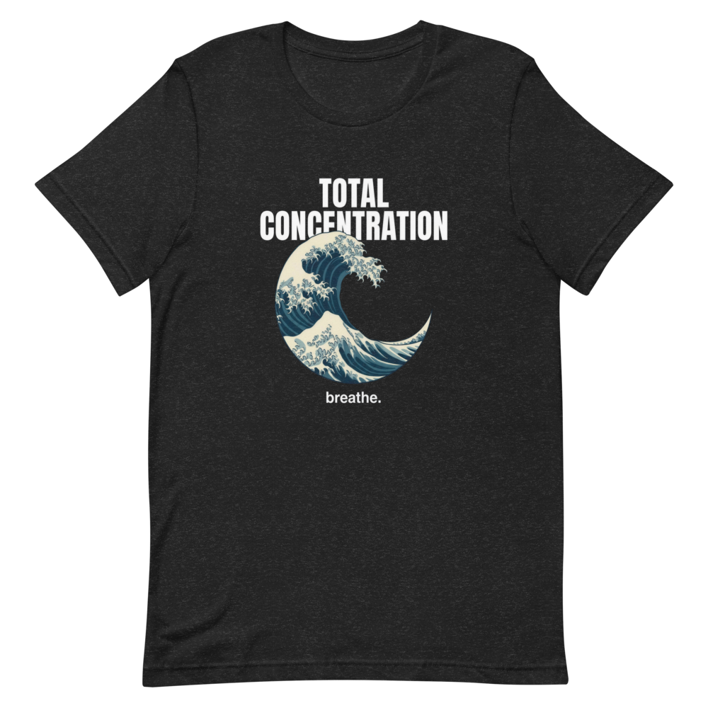 Total Concentration (breathe.) | Wave Training Tee - Black Heather