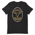 Texas Raised | Longhorn Badge Tee - Black Heather