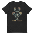 Stay Sharp | Prickly Pear Tee - Black Heather