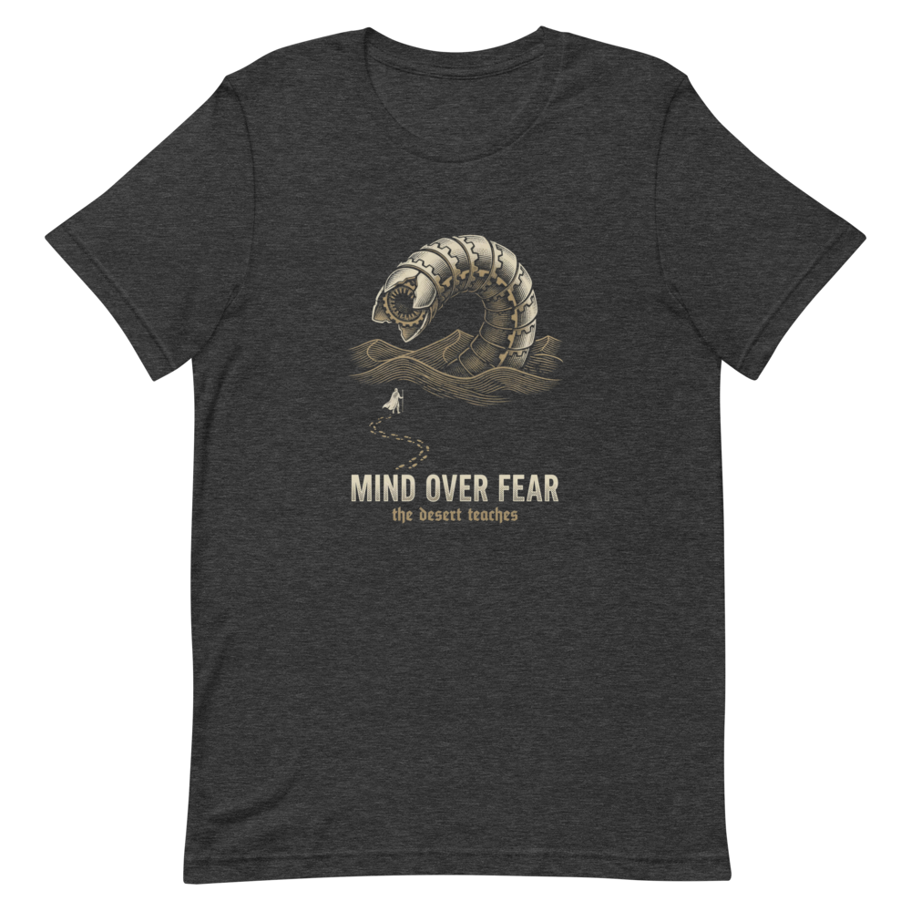 Mind Over Fear | Desert Sci-Fi Tee - Dark Grey Heather