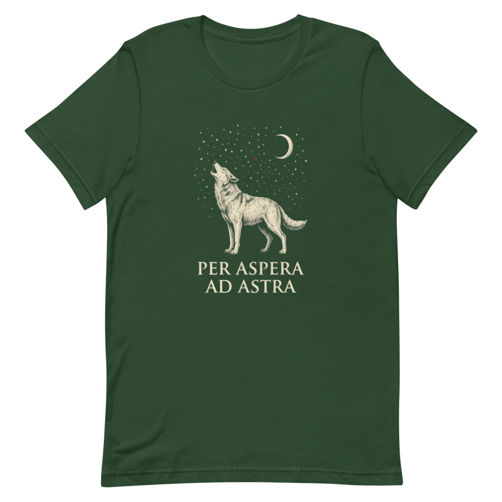 Per Aspera Ad Astra | Sci-Fi Latin Tee - Forest