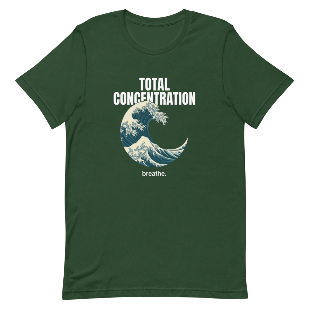 Total Concentration (breathe.) | Wave Training Tee - Forest