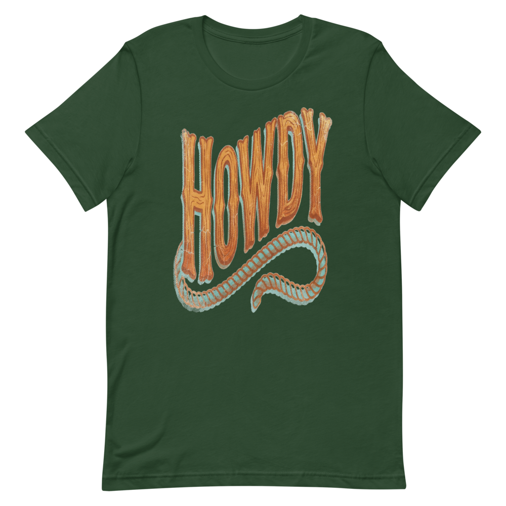 Howdy | Vintage Texas Tee - Forest